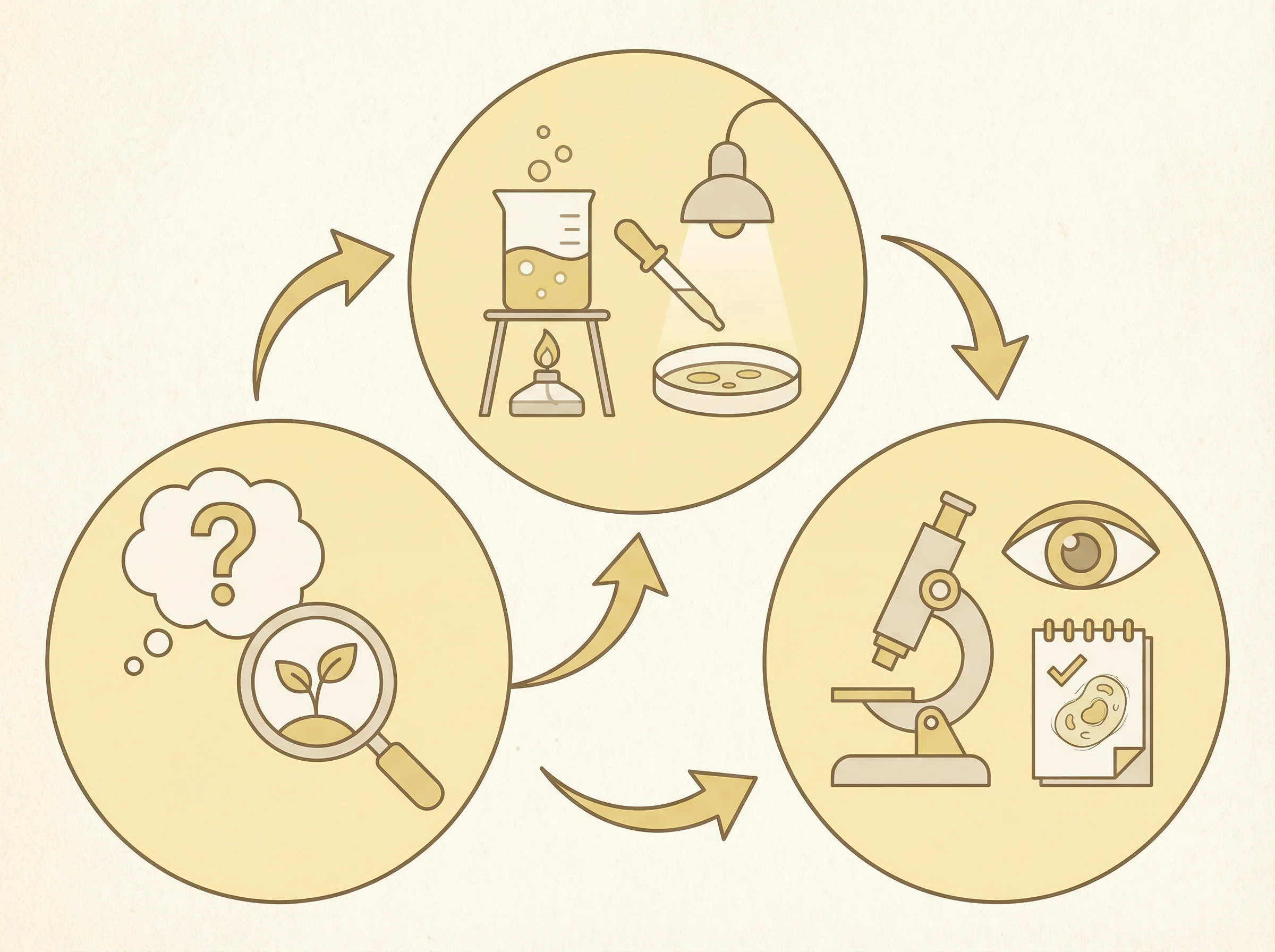 Иллюстрация научного метода в биологии, 800x600