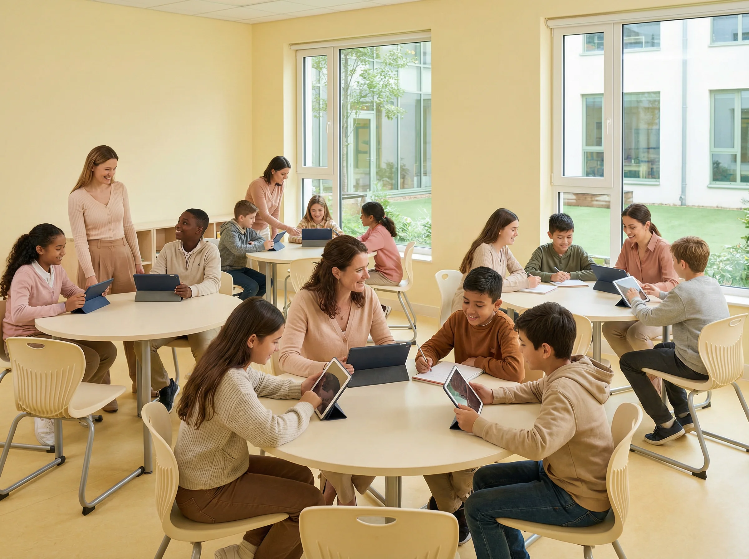 Аудитория образовательного проекта: ученики и преподаватели, 800x600